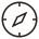 A graphic of a compass