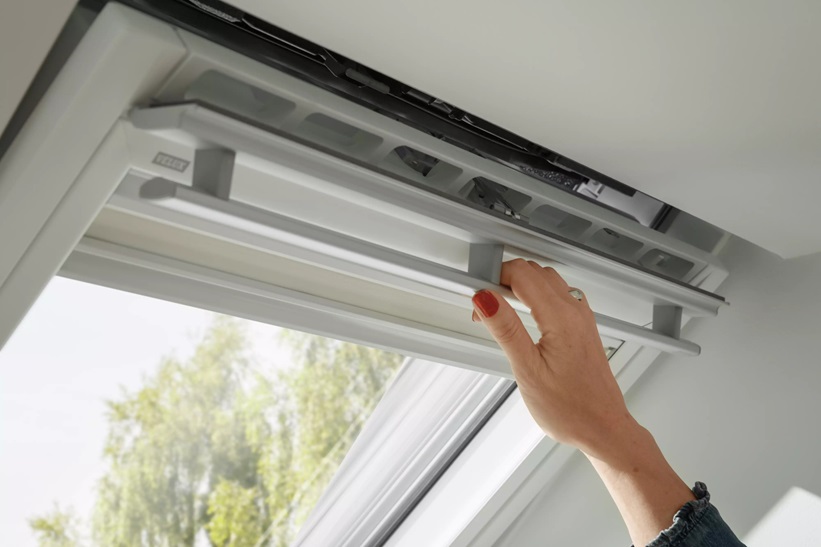 VELUX jumta logi, GGU, VELUX GGU, ventilācija, ventilācijas klape