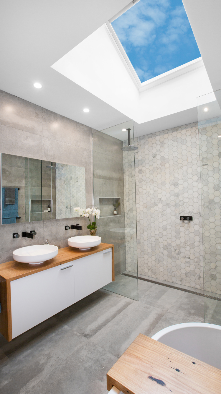 skylight over bathroom inspiration