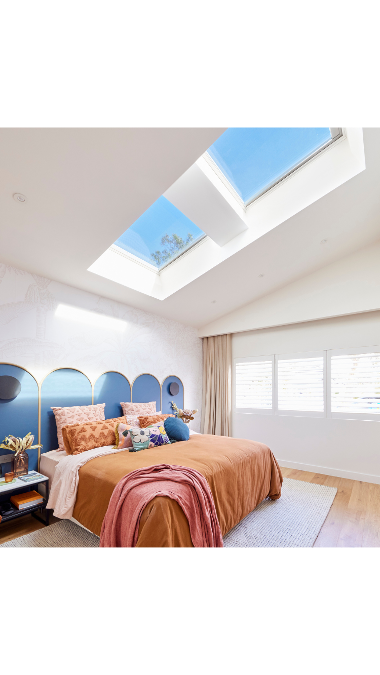 skylights bedroom over head