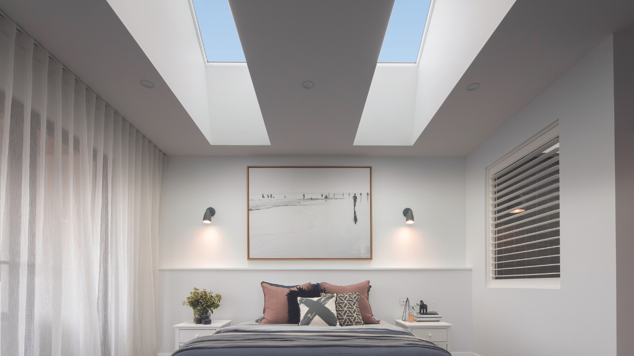 skylights modern bedroom luxury