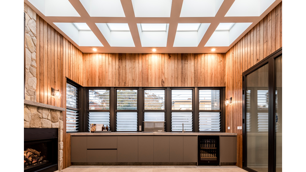 skylight in kitchen modern wooden wall