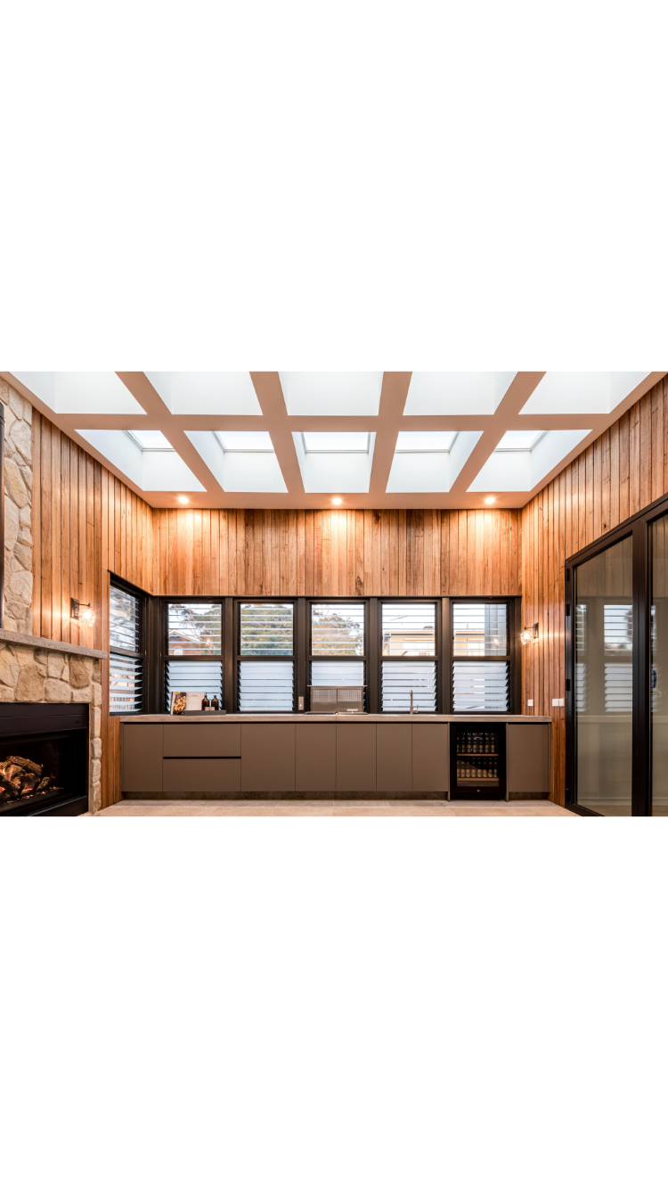 skylight in kitchen modern