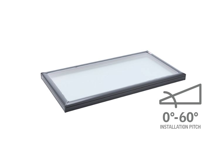 fixed skylight for flat roofs