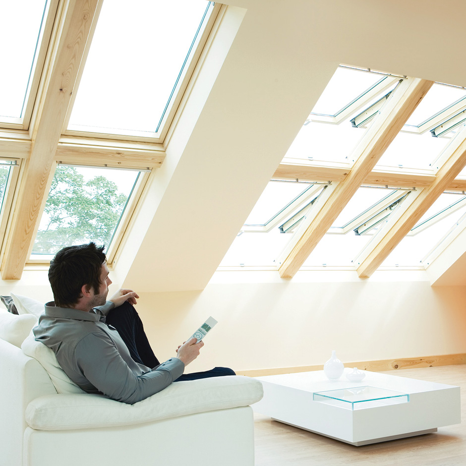 Couch in attic