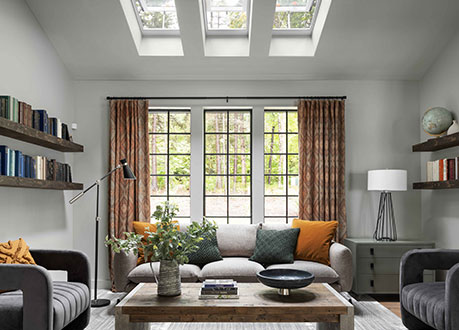 VELUX Skylights in Living Room