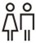 Two People Standing Next To Each Other Icon