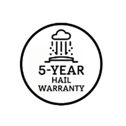 5-Year Hail Warranty logo