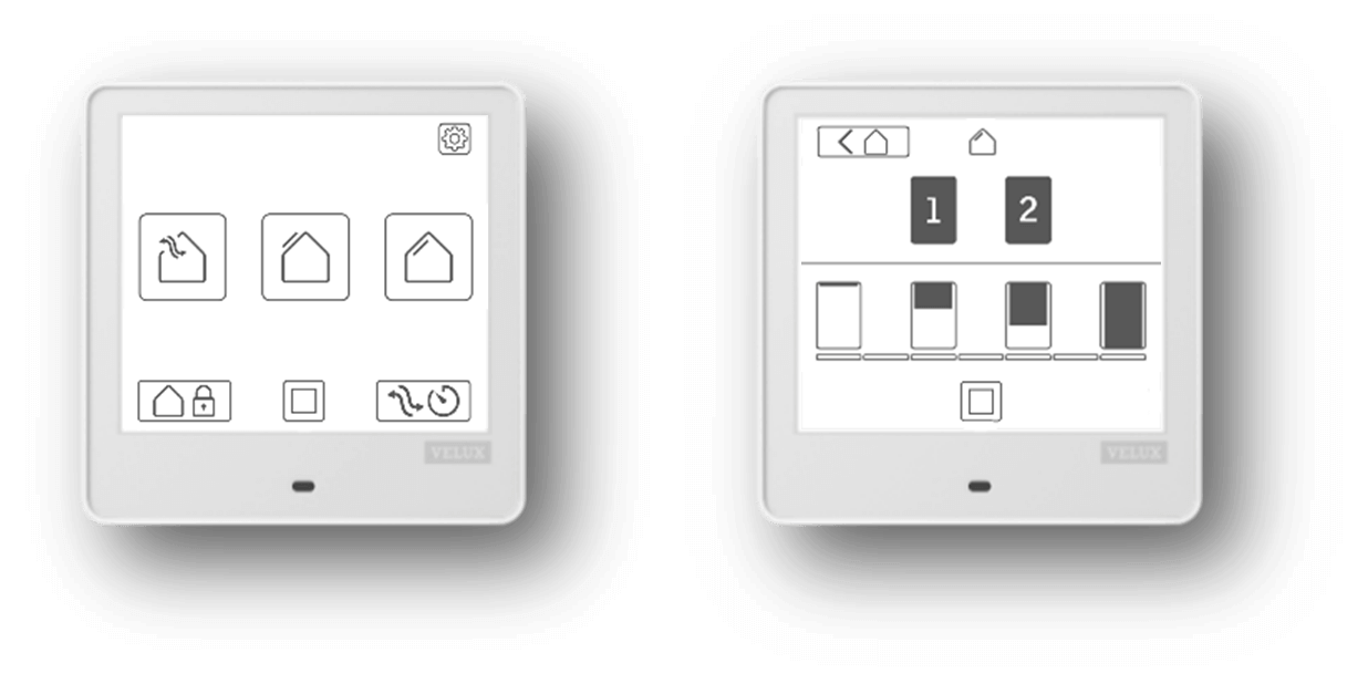 Funcionamiento del producto VELUX Touch