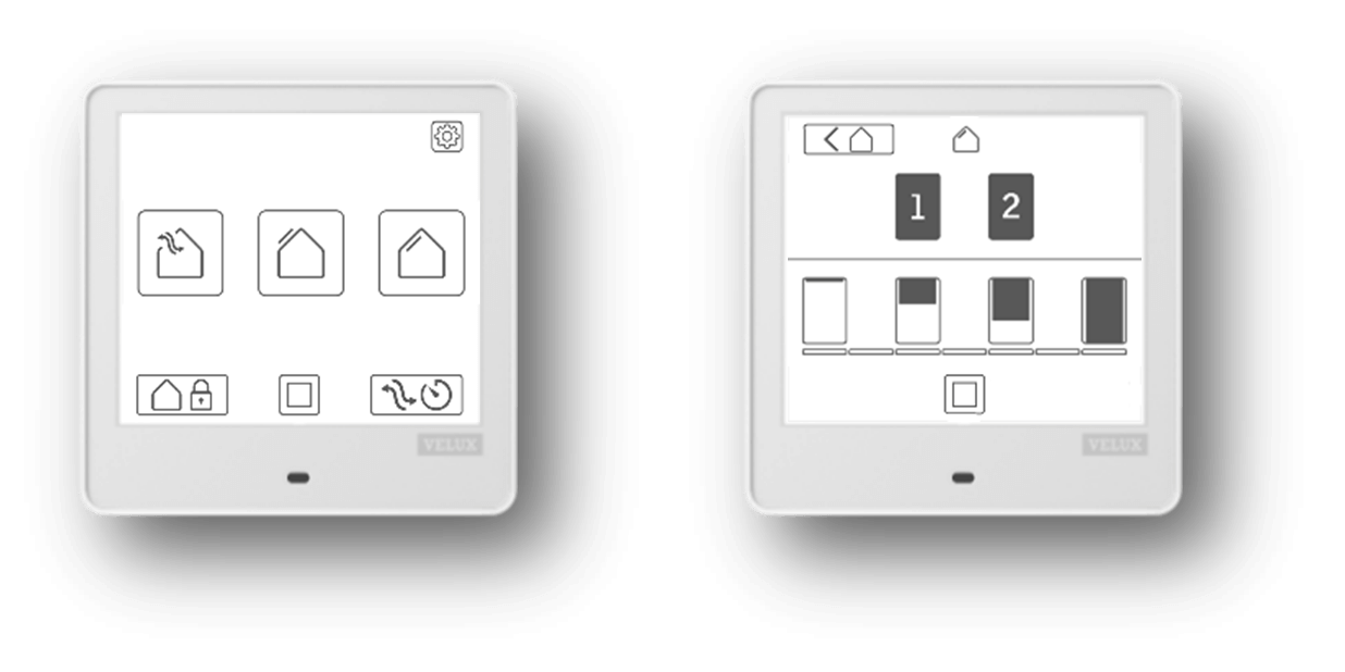 VELUX Touch - Detener operación en curso